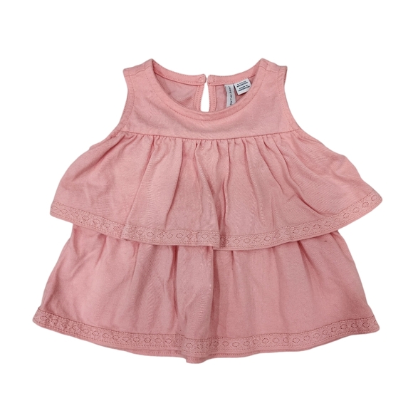 Janie and Jack Tiered Ruffle Jersey Top C0085 - Picture 2 of 4